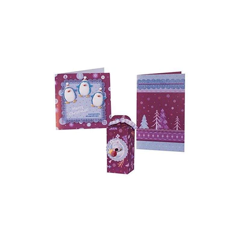 Ursus Photo Card Winter Magic Lilac/Blackberry, 300 g/m², DIN A4,