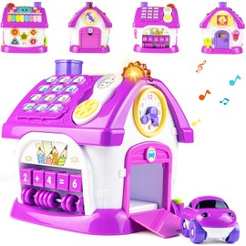 Marstone Toddler Toys for 1 Year Old Girl Gifts: 8 in 1 Multi-Functional Learning Baby Musical House for 1 2 3 Yr Old Girl and Boy Birthday Gifts, Educational Baby Toys 6-12, 12-18 Months