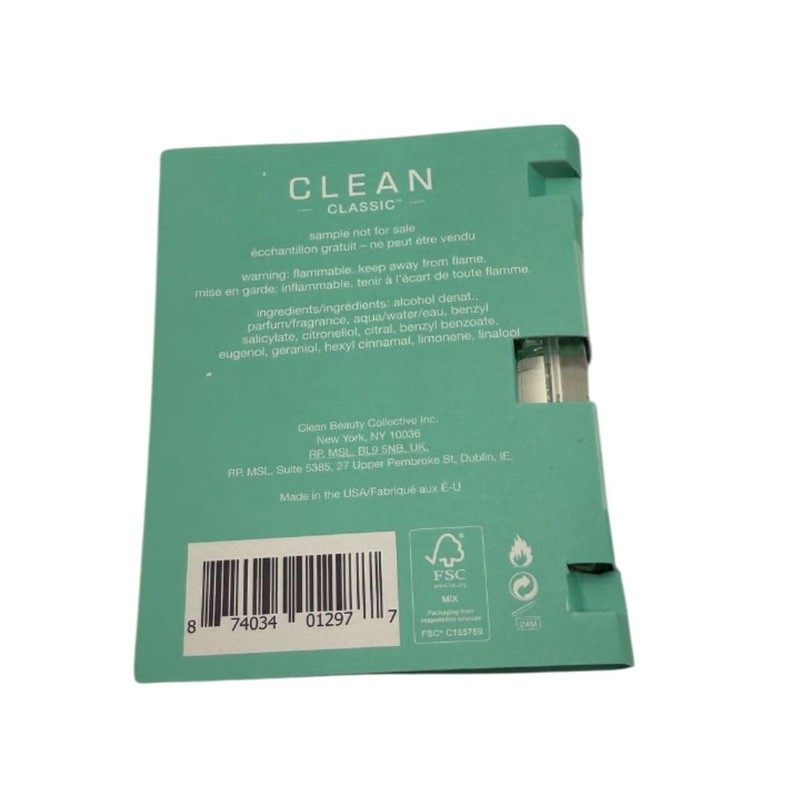 Clean Classic Warm Cotton Eau de Parfum, 0.05 Ounces