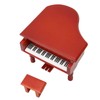Wooden Music Box Piano Style Decorative Gold Plated Movement Pleasing