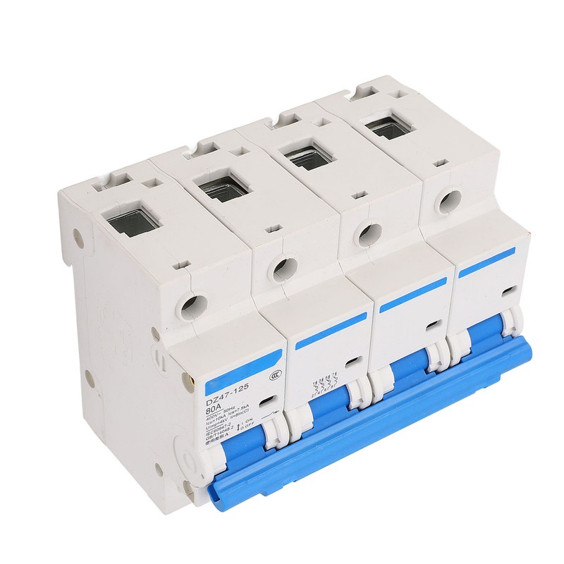Rail Mount Circuit Breaker 4 Pole 400V 80A Versatile Safety