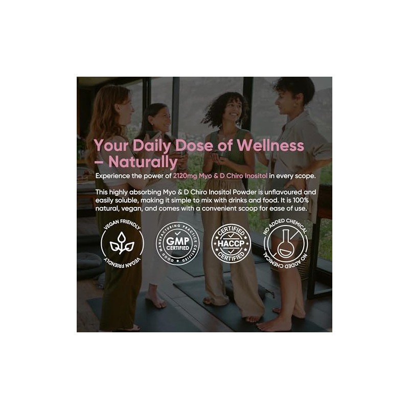 Myo & D Chiro Inositol Powder 106g - Supports Women