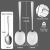 Set of 2 Serving Spoons, Large Spoons, Stainless Steel Spoons,