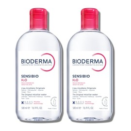 Bioderma - Agua limpiadora micelar calmante Sensibio H2O y solución desmaquillante para piel sensible, rostro y ojos, 16.7 onzas líquidas, paquete de 2 unidades