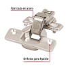 Hermex BIDI-FF, Bisagras bidimensional, brazo corto, bolsa 2 piezas