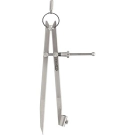 KS Tools 300.0411 Precision spring pointed dividers with pencil holder