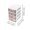 SHOWERORO Desktop Organizer for Office Multi-level Pp Plastic Box Mini