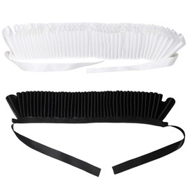 SSDH Victorian Renaissance Elizabethan Ruffle Neck Collar white Cosplay Choker (Red)