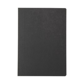 Muji NAA35A8S Premium Paper Flat Notebook Black A6 Horizontal Ruled 80 Sheets