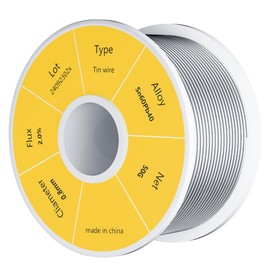 Leffo Rosin Core 60/40 Solder Wire for Electrical Soldering (0.8mm 50g)