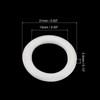 PATIKIL 0.8" OD 0.6" ID Loose Leaf Rings, 100 Pack