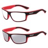 Wraparound full lens Safety Glasses with Readers photochromic Sport Magnifying