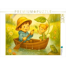 CALVENDO Puzzle Boat Trip Through Puddles of rain | Size