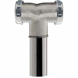 Unbranded (5)- Do it 1-1/2 In. Chrome Plated Center Outlet Tee and Tailpiece