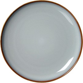 Ritzenhoff & Breker Portofino Dessert Plate, 21 cm, Round Breakfast Plate with Gradient Texture, Reactive Glaze, Stoneware, Blue Grey