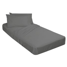 ARlinen Sheets for Cot Bunk Bed- 28" X 75" Cot Size Mattress Sheets-Fitted Cot Sheet Perfect for Narrow Twin/Cot Size/Rv Bunk/Guest Bed Replacement/Camping Cot Bed Sheet Set- 4 PCs (Dark Grey)