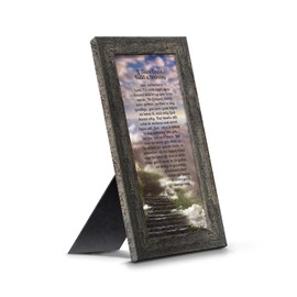 Crossroads Home Décor Memorial Picture Frame, In Memory of Loved One, Memorial Presents, If Tears Could Build a Stairway Framed Picture, 7359BW