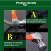 Crook Hammer 0.25kg Claw Hammer, 11 Oz Forged Steel Stubby