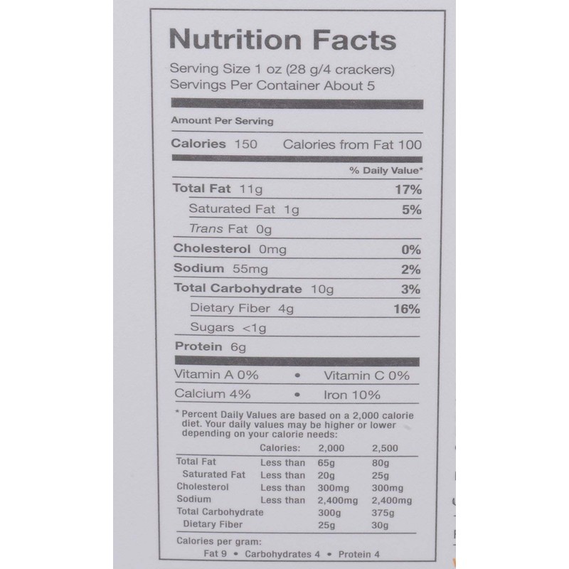 Organic Sunflower Flaxseed Crackers, 4.25 OZ