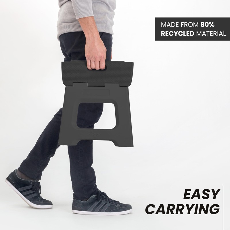 Vigar Compact Step Stool Foldable, 9-inch Step Stools for Adults
