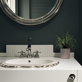 LYRWI 2 Pack Small Fake Plants Eucalyptus Potted Artificial Plants for Shelf Desk Home Bathroom Farmhouse Room Coffee Table Decor (Sage Green)