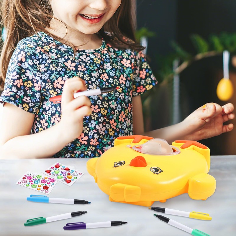 Angenster Easter Egg Decorator Kit, Bunny Egg Spinner Decorating Machine