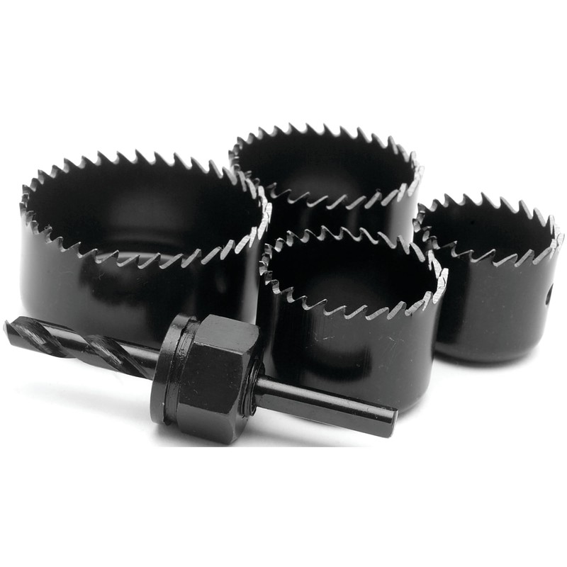 Performance Tool 1460 Interchangeable Arbor with Four Hole Saw Sizes: