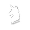 Keewah Unicorn Head Cookie Cutter, 4.5 x 3 inch, Stainless