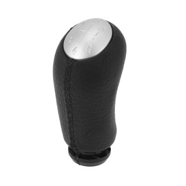 TUCKBOLD 5 Speed Manual Gear Shift Knob for Renault Clio III No.8200079112 | Gearbox Stick Shifter Lever Knob Black Silver Tone Plastic Faux Leather 1 Pc