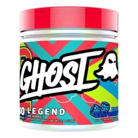 Suplemento En Polvo Ghost Ghost Pre Work Out Pre Entrenamiento Sabor Blue Raspberry En Bote De 1ml 30 Un                                              