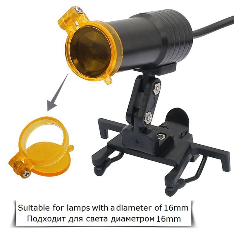 Baglaum 2PCS Yellow Filter for LED Head Light Lamp Dental