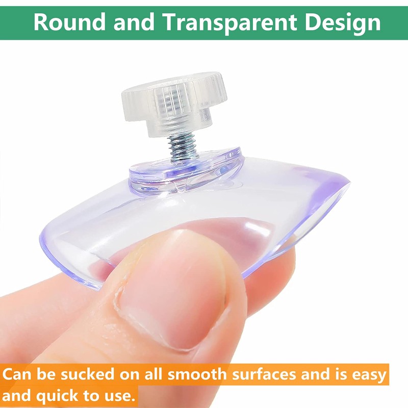 vilihkc 10PCS Sucker Cup Suction Hook Plastic Sucker Pad Holder