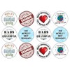 24 x Grandad Birthday 4.4cm Edible Wafer Card Disc Cupcake