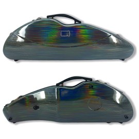 Vetimobato Hard Shell Violin Case 4/4 Full Size Carbon Fiber Violin Case with Back Strap & 2 Bow holder Violin Box ca. 1.8kg Strong light Case (Multi-Colored)