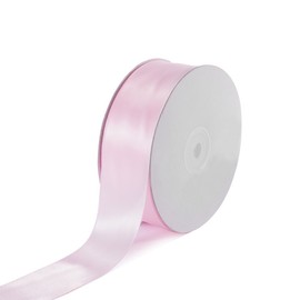 Creative Ideas Solid Satin Ribbon, 1-1/2"/50 yd, Light Pink