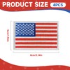 LEMIBK 4PCS American Flag Patches, Hook and Loop Fasten US