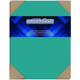 50 Bright Teal 65lb Cover|Card Paper - 8.5 X 11 Inches Standard Letter|Flyer Size - 65 lb/Pound Light Weight Cardstock - Quality Printable Smooth Surface for Bright Colorful Results