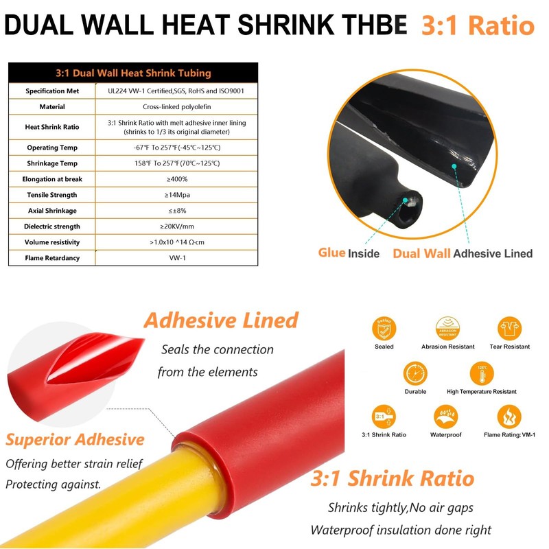 SVAAR 6 PCS 0000 Gauge Non Insulated Butt Connectors 4/0