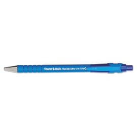 Paper Mate 9510131 Flexgrip Ultra Recycled Ballpoint Retractable Pen, Blue Ink, Medium, Dozen