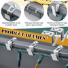 Tandefio 50 Count Christmas Metal Gutter Hooks for Outdoor Light