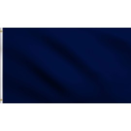 DMSE Solid Blank Flag 3X5 Ft Foot Flag UV Resistant (3x5 Polyester, Navy Blue)