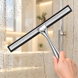 Stainless Steel Shower Squeegee for Glass Cleaning – Practical Water Wiper for Bathroom, Kitchen, Car & Mirrors