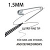 SUMEITANG Black Eyebrow Pencils for Women, 12Pcs Ultra Slim Eyebrow