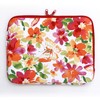 CAIT CHAPMAN HOME COLLECTION Spring Garden Printed Neoprene Laptop Sleeve