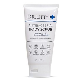 Exfoliante corporal antibacteriano, 6 oz | With Vitamin E, Vitamin A, Lavender, and Salt Granules to Exfoliate and Nourish Skin, Body Care for Oily an