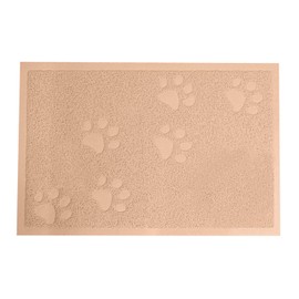 Darkyazi Cat Litter Box Mat for Floor Litter Trapping Mat Non-Slip Backing, Scatter Control, Easy Clean, Water Resistant, Soft on Paws (23.5" x 15.75",Beige)