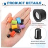 sourcing map 10pcs Potentiometer Knobs,D-Shaft Replacement Rubber Potentiometer Control Knob