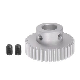 sourcing map Step Spur Gear 10mm Bore Gear 35T Mod 1 Aluminum Alloy Motor Gear for RC Car Replacement Parts Accessories Electric Grinder Gearbox Reduction Gear Reducer