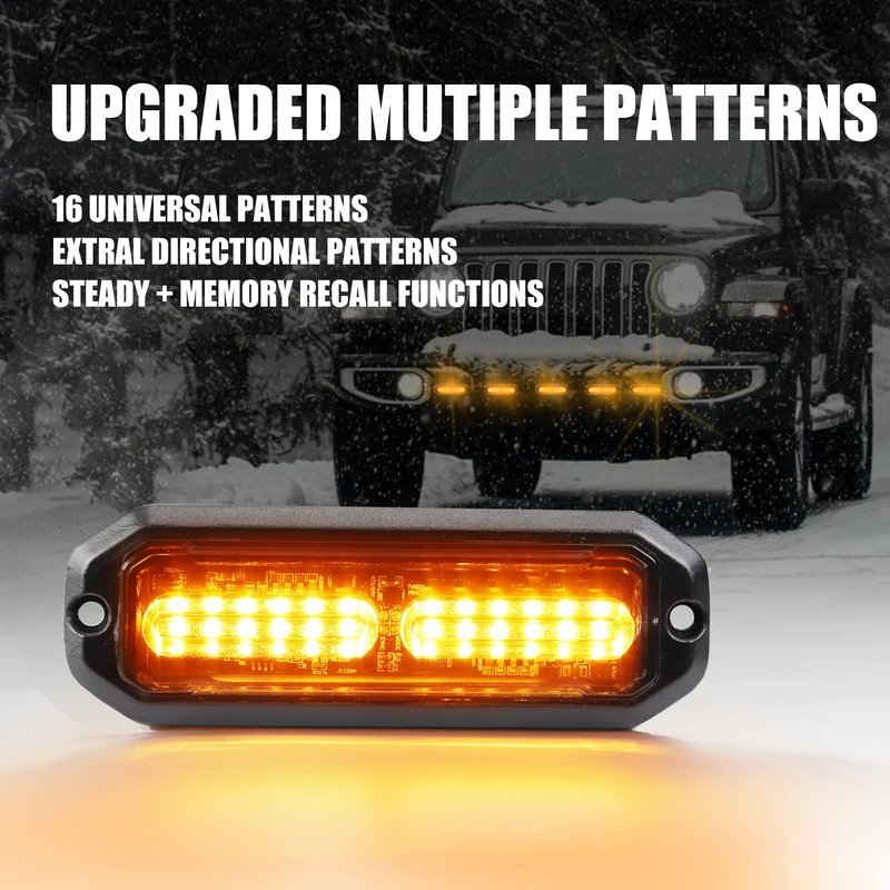 WINECO Emergency lights for vehicles, Emergency Strobe Lights Kit Surface