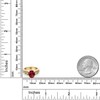 Gem Stone King 2.06 Cttw Oval 8X6MM Red Created Ruby
